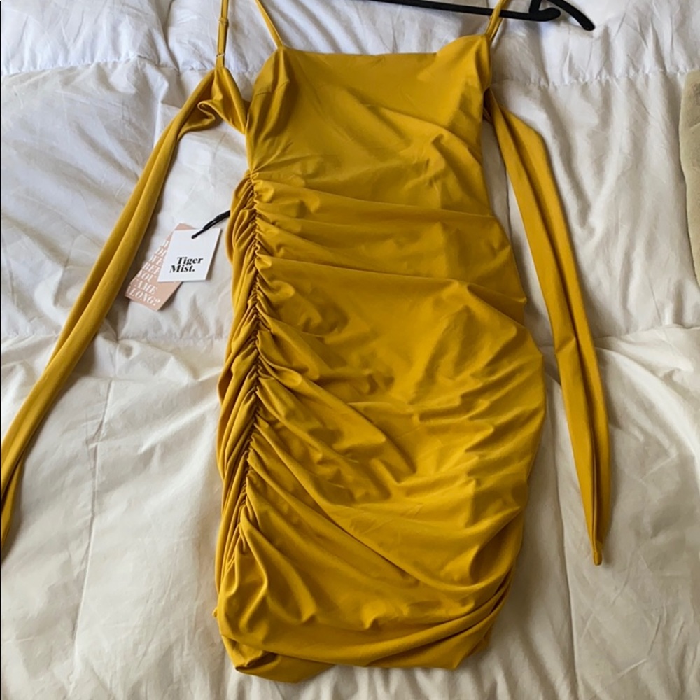 Mustard sunrise dress